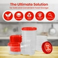 thumbnail image 4 of SUMMIT 10 PCS Freezer Storage Containers-[10*16 OZ] Plastic Food Storage Containers with Twist Top Lids-BPA Free Leakproof Jars-Deli Container Stackable Meal Prep Reusable Box for Lunch,Soup,Oats,Gym, 4 of 6