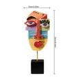 thumbnail image 2 of EIMELI Abstract Face Figurines Creative Modern Art Resin Statues Sculpture For Home Decor, 2 of 12