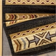 thumbnail image 6 of JERFIT Southwest Area Rug 7x10 Feet, Black Tribal Pattern Polypropylene Indoor Carpet for High Traffic Living Room Entryway Bedroom, 6 of 6