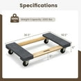 thumbnail image 3 of Costway 1 Pce 30 Pouces18 Pouces Meuble Porte-Moustiquaire Roulettes Capacité 1000lbs, 3 of 9