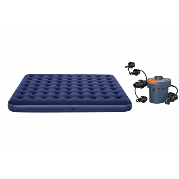 Ozark Trail King Air Mattress with 4" High AC Electric Air Pump