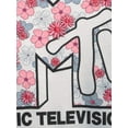 thumbnail image 5 of MTV Juniors' Floral Graphic T-Shirt, 5 of 6