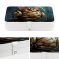 thumbnail image 4 of Cat PU Leather Jewelry Display Box with Removable Compartment, Portable Necklace and Bracelet Holder, 4 of 6