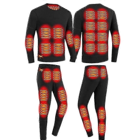 Winter Thermal Heated Jacket 28 Areas Hiking Shirts Skiing Suites Heating Clothing Heated Underwear