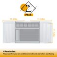 LBG Products Window Air Conditioner Side Panel and Frame Set,AC Accordion Filler Kit,Fits Most