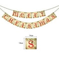 thumbnail image 3 of Dongrere Merry Christmas Banners Letters with Adjustable String Christmas Flag Banners for Mantle, Wall, and Holiday Decor, 3 of 6