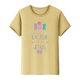 thumbnail image 4 of Mujeres Manga Corta de Verano Tops Pascua Impresa Cuello Redondo, Blusa de Moda Casual para la Primavera, 4 of 5