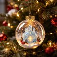 thumbnail image 6 of Light-Up Christmas Balls, Glowing Christmas Story Ornament, Light-Up Mini Holiday Scene with Warm LED Light, 6 of 7