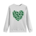 thumbnail image 5 of HAiming St Patricks Day Sweatshirt for Women Long Sleeve T-Shirts Crewneck Shamrock Printed Pullover Tops, 5 of 7