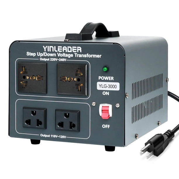 Transformador convertidor de tensión Yinleader 3000W 110-120V a 220-240V