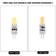 thumbnail image 2 of 10 bombillas LED COB AC/DC12‑24V G4, accesorios de lámpara de silicona no regulables (blanco frío), 2 of 8