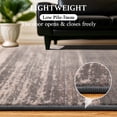 thumbnail image 4 of SONORO KATE 5'x7' Area Rugs for Living Room, Machine Washable Industrial Vintage Non Slip Soft Indoor Area Carpet, Black/Brown, 4 of 7