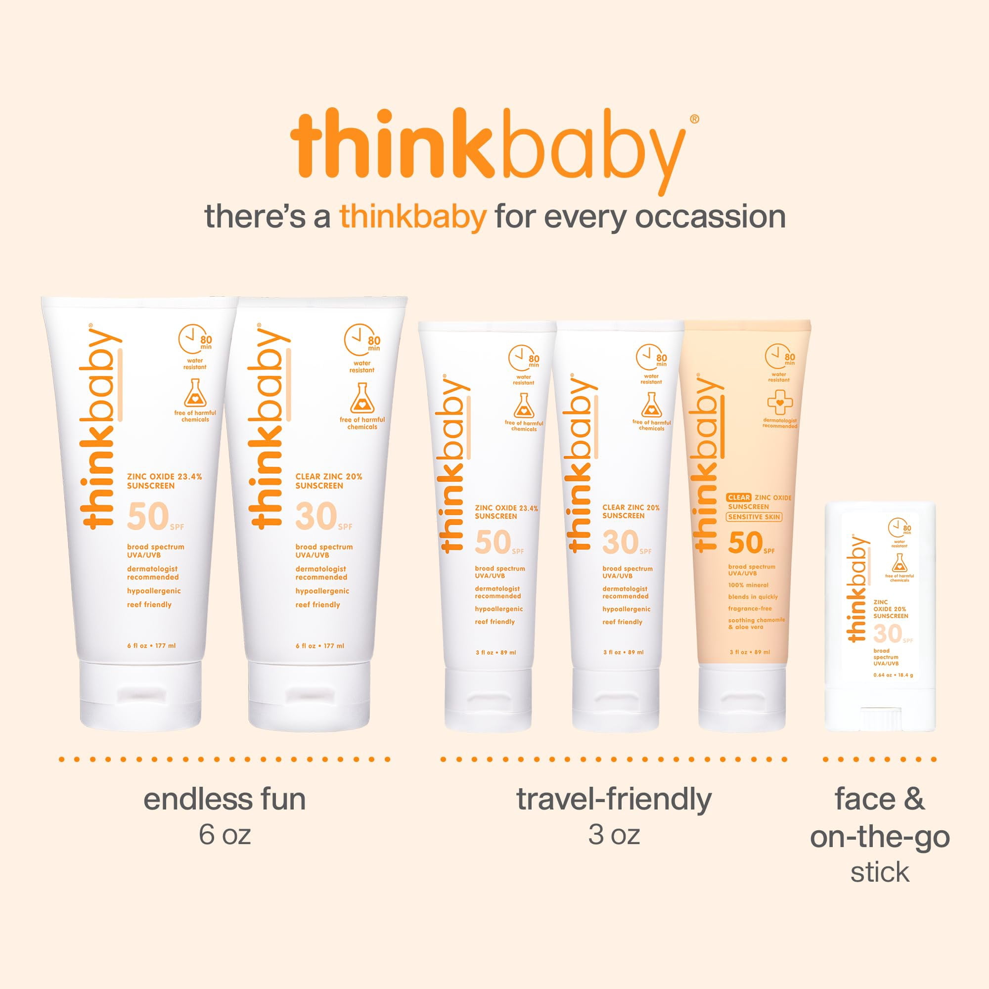 (Pack Of 3) Think Sunscreen Baby SPF50 3 Fl Oz