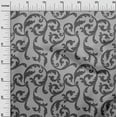 thumbnail image 3 of oneOone Viscose Chiffon Light Gray Fabric Asian Baroque Sewing Material Print Fabric By The Yard 42 Inch Wide, 3 of 4