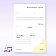 NCR Carbonless Maintenance Request Forms 2 Part, 100 Sets