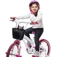 thumbnail image 4 of Cesta de plástico Garneck para niños, desmontable, para guardar bicicletas (negra), 4 of 5