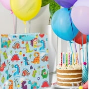 Luxury Gift Bag, Large Gift Bag, Celebration Gift Bag, Paper Salad Juniors Dinosaur Roar Gift Bag, Gift Wrap Bag, 260x315x135mm, Multi-Colour