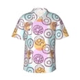 thumbnail image 1 of Fotbe Donuts and Coffee Camisa Hawaiana para Hombre Unisex – Camisa Casual de Verano con Botones de Manga Corta de Algodón y Lino,Small, 1 of 7