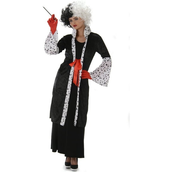 Madame Evil Dalmatian Smuggler Villain Women's Costume Large 14-16