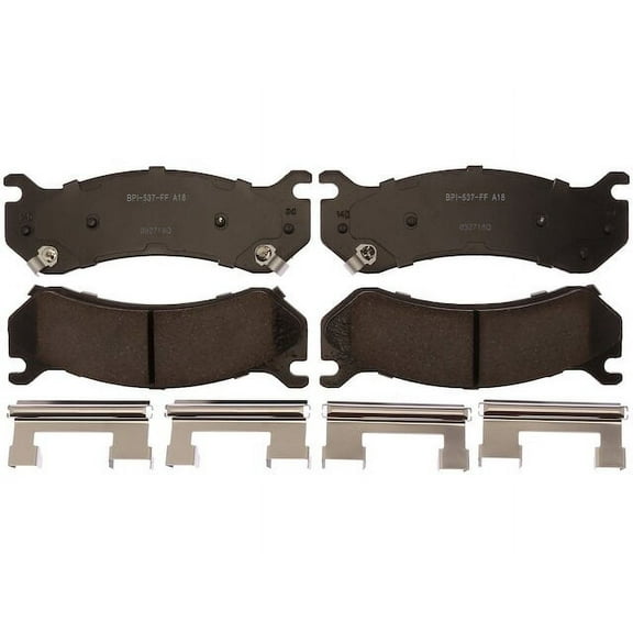 Rear Brake Pad Set - Compatible with 2001 - 2010 GMC Sierra 2500 HD 2002 2003 2004 2005 2006 2007 2008 2009