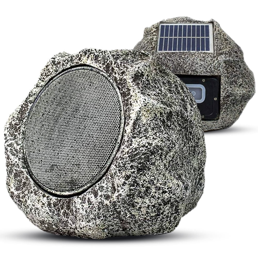 solar powered bluetooth rock speaker