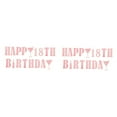 thumbnail image 4 of Raindrops 2pcs Happy 18th Birthday Glitter Paper Banner Decorative Birthday Party Bunting, 4 of 8