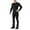 C-Black126, variant on DHFJKG Compression Shirt 2 Piece Set For Men Ski Athletic Workout Long Sleeve Slim Fit Top And Pants Breathable Base Layer Cozy Outfit