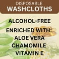 thumbnail image 2 of Large Disposable Washcloths 18 Ct 2 Pack, Adult Wet Wipes with Aloe Vera Bathing Travel Essentials, 2 of 7