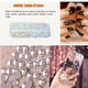thumbnail image 3 of Minnieouse Nail Pixie Beads Round Crystal Rhinestones Suministros de bricolaje confiables Usos versátiles Brillante llamativo desnudo AB 2000pcs Type3 NO3, 3 of 6