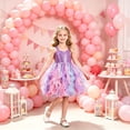 thumbnail image 2 of Little Girls Halloween Dress Solid Color Sequin Pleated Girls Formal Dress For Birthday Halloween Parties Easy Care 2 To 12Y, 2 of 5