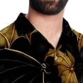thumbnail image 5 of Bats Men's Poplin Shirt, Casual Short Sleeve Printed Button Down Summer Beach Unisex Shirts, 5 of 6