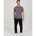 thumbnail image 6 of Real Essentials 3 Pack: Men's Ribbed CVC SS Polo Shirt With Pocket - Breathable Performance Polo (Available in Big & Tall), 6 of 6
