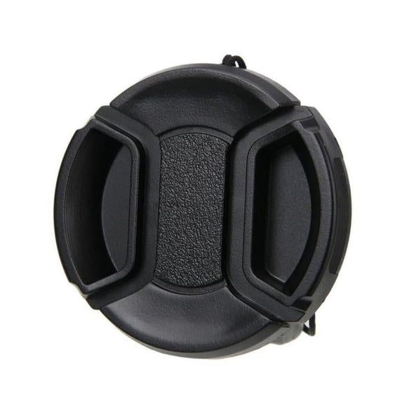Lttoisl Universal 58mm Front Lens Cap for Canon Olympus Nikon Fuji DSLR Cameras, Durable Snap-On Plastic Protector with Security Leash, Anti-Dust & Scratch Cover