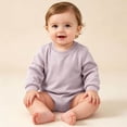 thumbnail image 2 of YUGYXL Kids Tales Baby Oversized Fleece Romper Toddler Long Sleeve Bubble Sweatshirt Infant Boys Girls Crewneck Pullover Bodysuit Pink Jumpsuit, 2 of 6