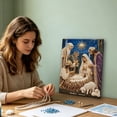 thumbnail image 5 of Christmas Nativity Pearl Painting Kit 5D DIY Diamond Art with Angels Holy Family Scene for Wall Holiday Decor, 5 of 6