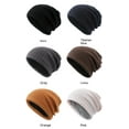thumbnail image 4 of Hats for Women/Men Autumn And Winter New Skin-friendly Breathable Headgear Knitted Hat Men And Women Thin Anti-disorder Hair Headgear, 4 of 5