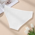 thumbnail image 5 of Lunuaoe Women's Ribbed Cotton Briefs, Mid-Low Waist Threaded Panties, Soft Breathable Everyday Underwear, 5 of 8