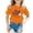 Z1260 Orange, variant on Landzoo Toddler Kids Boys Girls Shirts Leopard Love Heart Print Short Sleeve Crew Neck T-Shirt Summer Loose Fit Girls Tops Size 3-4 Years Black