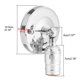 thumbnail image 4 of Base de La Lámpara de Pared del Metal del Tenedor de La Luz del Aplique de La Pared de La Vendimia e27 con El Interruptor para La Cocina Casera Loft Coffee Bar(Plata) EOTVIA NO, 4 of 6
