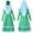 A-70Green, variant on MEZZALL Girls Long Sleeve Dress With Hooded Robe Middle Ethnic Outfits For Daily Wear And Festive Celebrations Stylish Toddler Child Clothes Sets