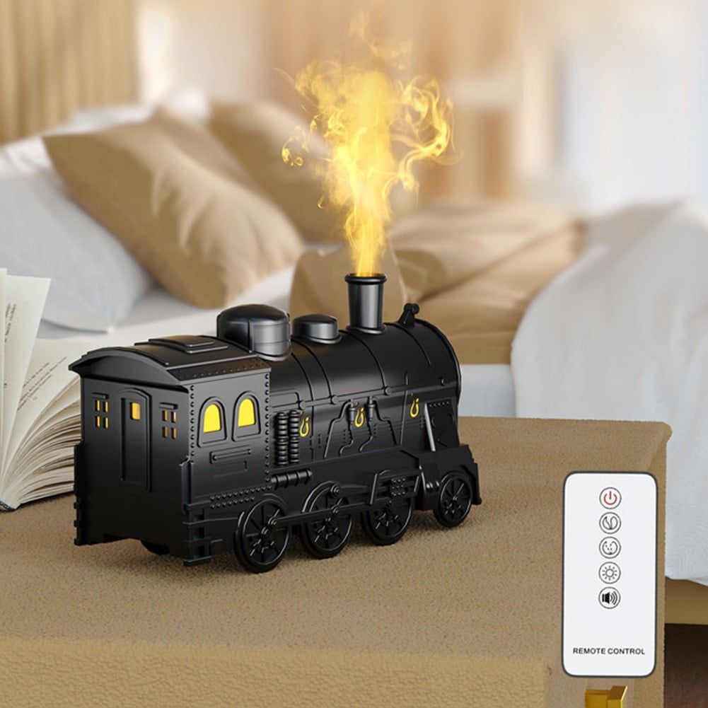Goodhd Usb Steam Train Essential Oil Diffuser 300Ml Train Humidifier With Telecontrol-Green