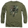 thumbnail image 1 of Jla-Spacing Out Long Sleeve Adult 18-1 Tee, Military Green - Small, 1 of 1