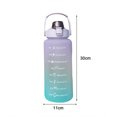 thumbnail image 3 of Botella de agua de 2000 ml con marcador de tiempo para taza de bebida deportiva al aire libre (púrpura) Likrtyny Accesorios para bicicletas, 3 of 4