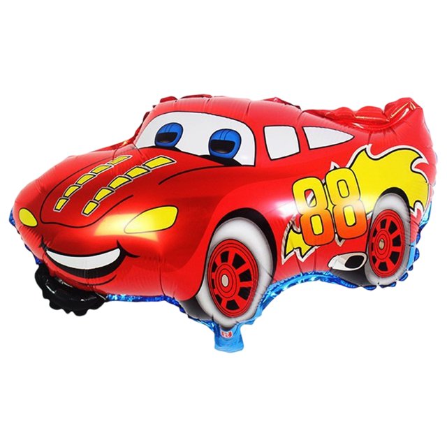 Globo de película de aluminio para transporte, camión de bomberos, camión de ingeniería, avión, decoración de fiesta de cumpleaños para niño, globo de coche