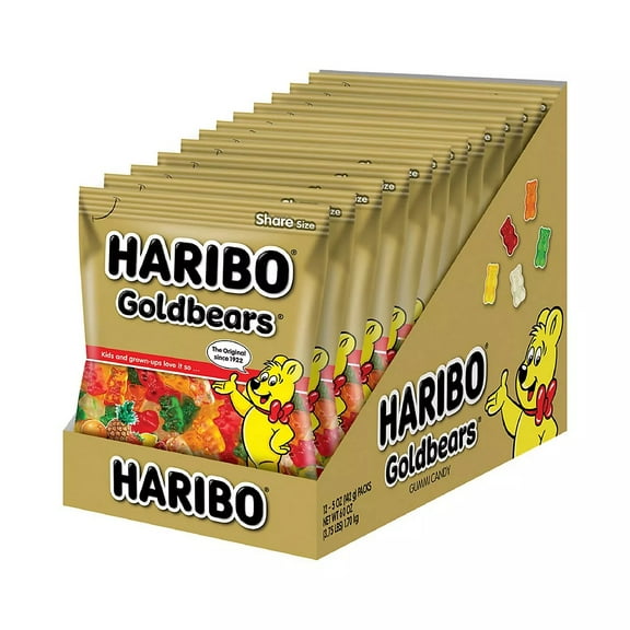 Haribo, Gold-Bears Gummi Candy, 5 Oz, 12 Ct