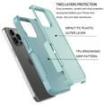 thumbnail image 6 of Apple iphone 15 Pro Phone Case with Tempered Glass Screen Protector, eBizWare Shockproof Case Cover for iphone 15 Pro, Heavy Duty Armor Full Body Protective Case - Mint Green, 6 of 8