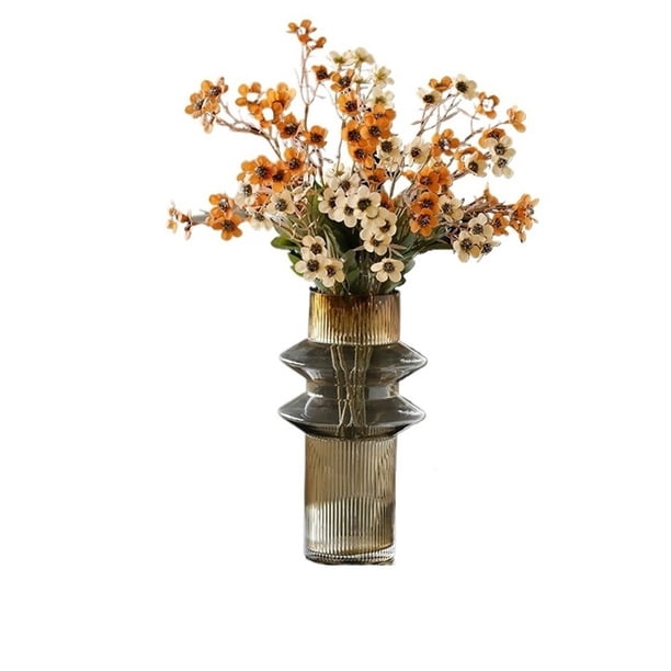 Arreglo floral de simulación de flores artificiales de ciruela pequeña for decoración de mesa de sala de estar
