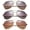 3 Pack Silver, Gold Smoke & Brown, variant on 3 Pack Large Metal Rim Aviator Sunglasses for Men for Women, Two Tone Engrave Metal Temple, Silver, Gold Smoke & Brown