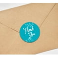 thumbnail image 4 of Darling Souvenir Round 45 Pcs Leaf Vines Thank You Stickers Turquoise Wedding Envelope Seal-1.6 Inches, 4 of 4
