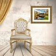 thumbnail image 3 of Calkins, Michelle 24x19 Gold Ornate Wood Framed with Double Matting Museum Art Print Titled - Fallasburg Bridge In Fall, 3 of 4